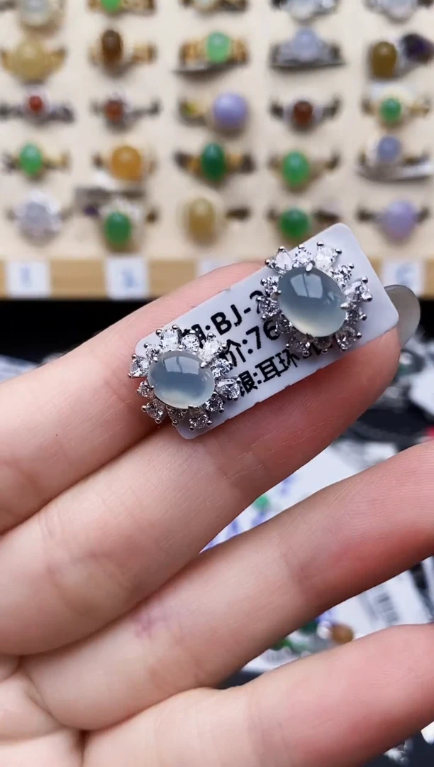 银S925镶嵌戒指翡翠181
