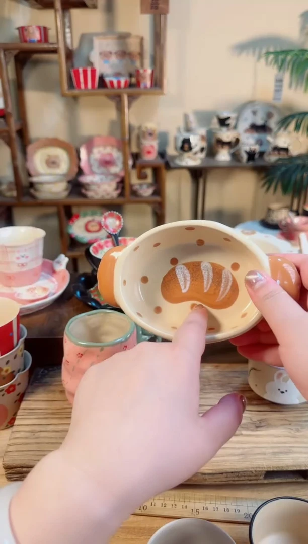 陶瓷面包碗【十里高温釉下彩陶瓷】