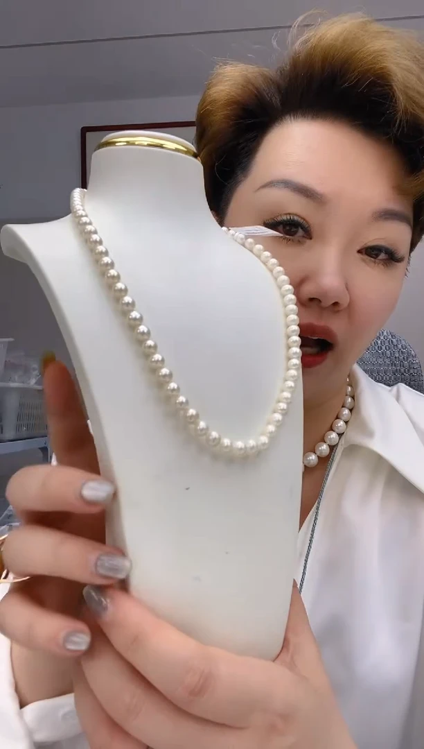 未镶嵌淡水珍珠项链49 6.5-7mm