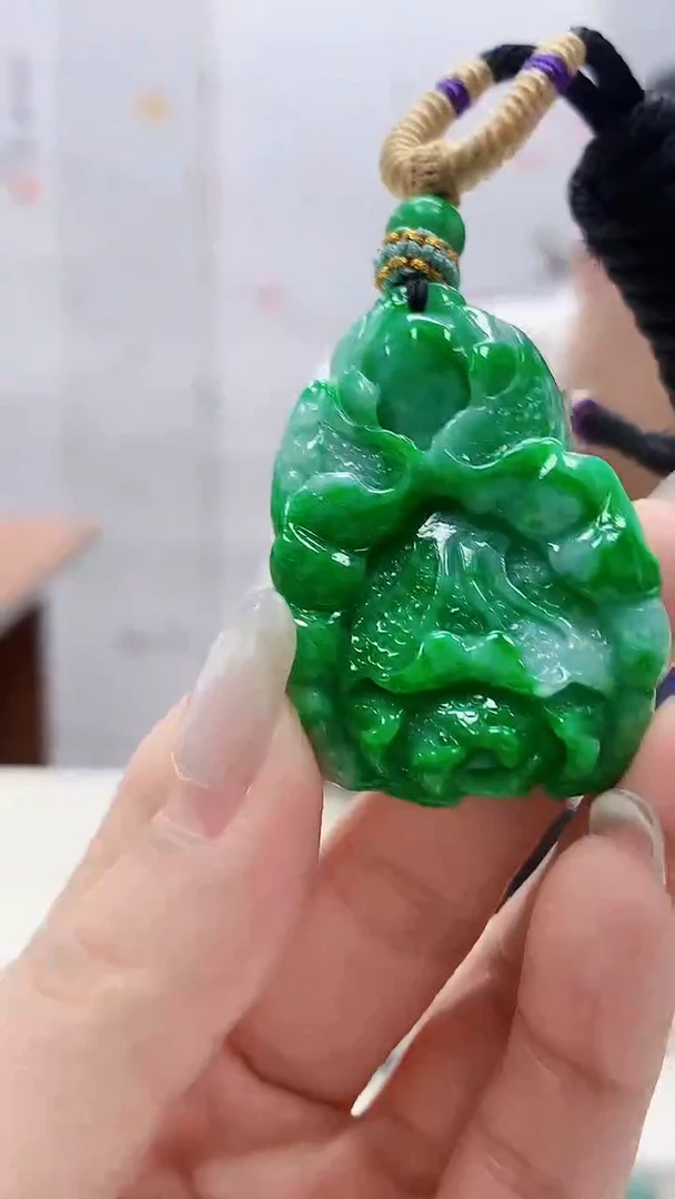 定制翡翠未镶嵌4898lr- 毛货挂件37