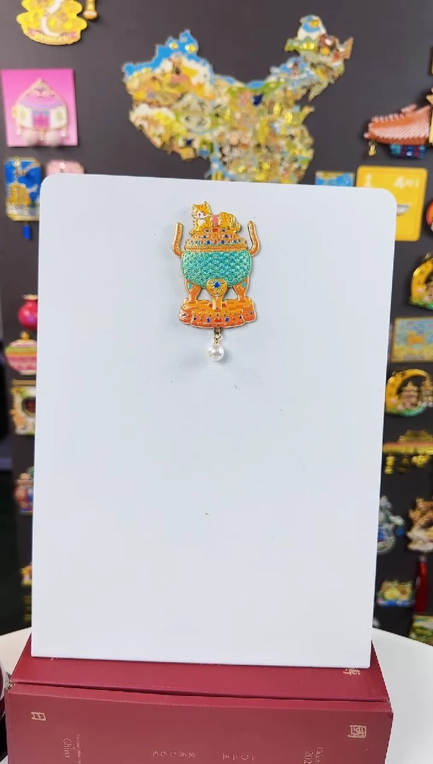 便携款宝石金属冰箱贴哈哈哈