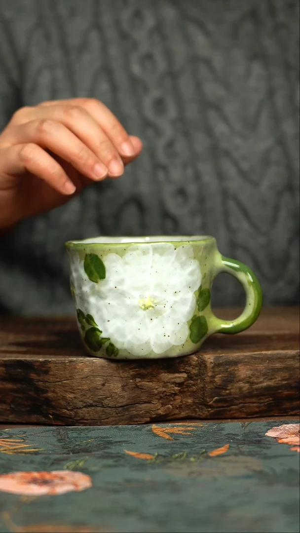 【闪购商品】杯杯手工手绘同款陶器