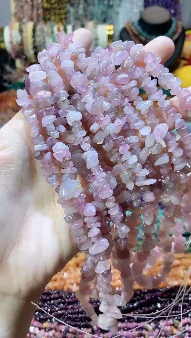 未镶嵌珠宝半成品水晶深紫马粉