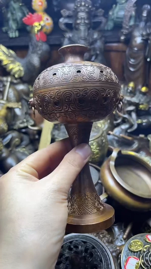 闪购链接，点击下单，有运费险，铜摆件