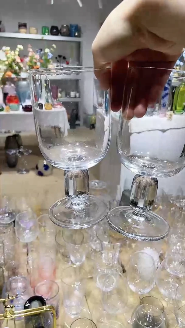 【闪购商品】水晶玻璃2支实心底水杯