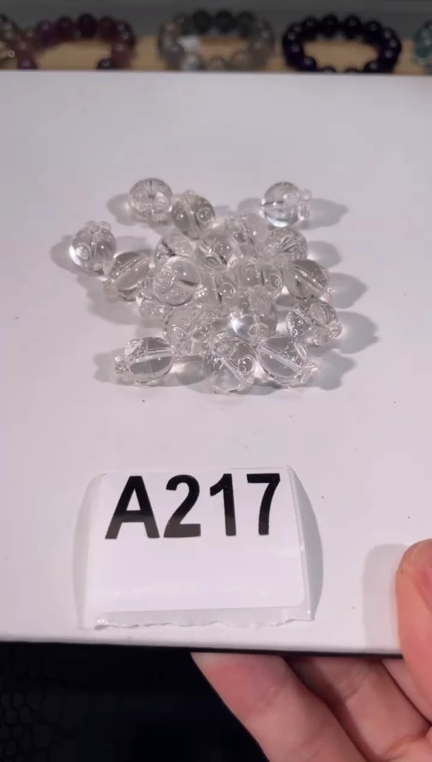 水晶手链未镶嵌多样性发一 A217 白水接吻鱼