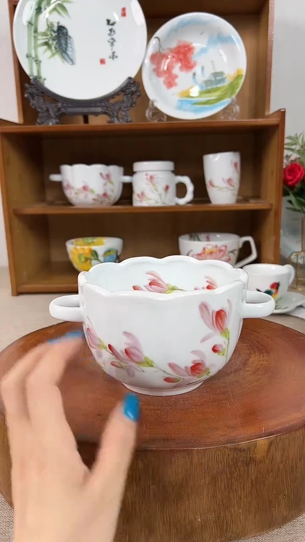摆件景德镇手工手绘陶瓷餐具