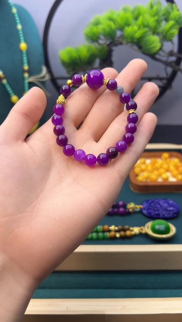 【闪购商品】苏纪石（舒俱来）手链14K金镶嵌S203