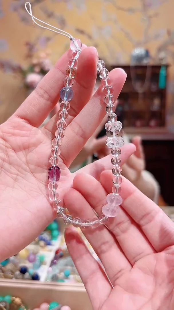 未镶嵌手链水晶天然多宝设计款手机链