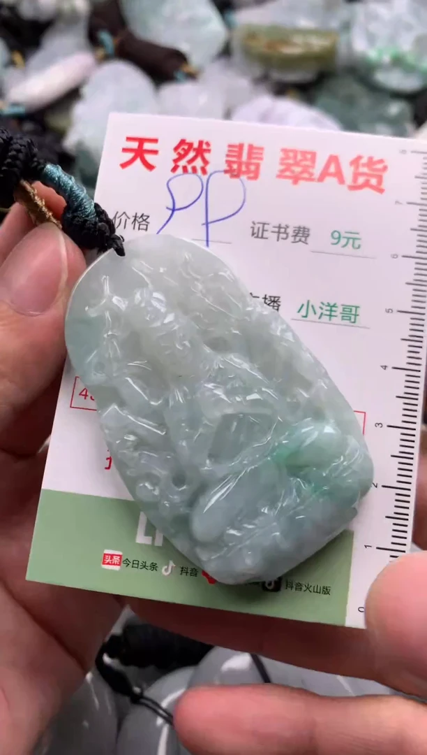 翡翠未镶嵌吊坠(不含链)1