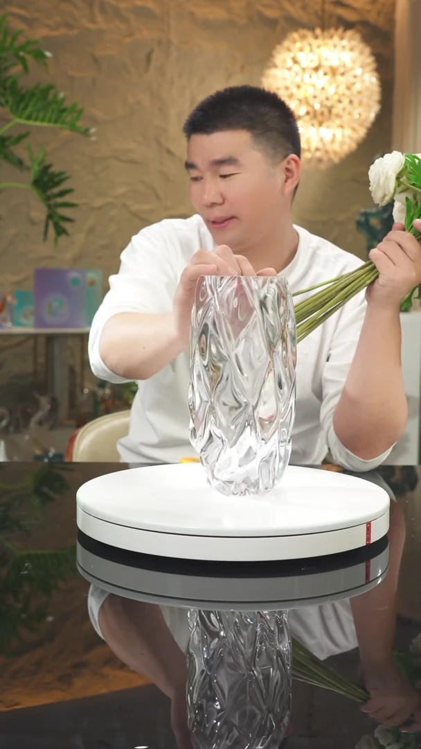 【闪购商品】瓷片设计款水晶花瓶