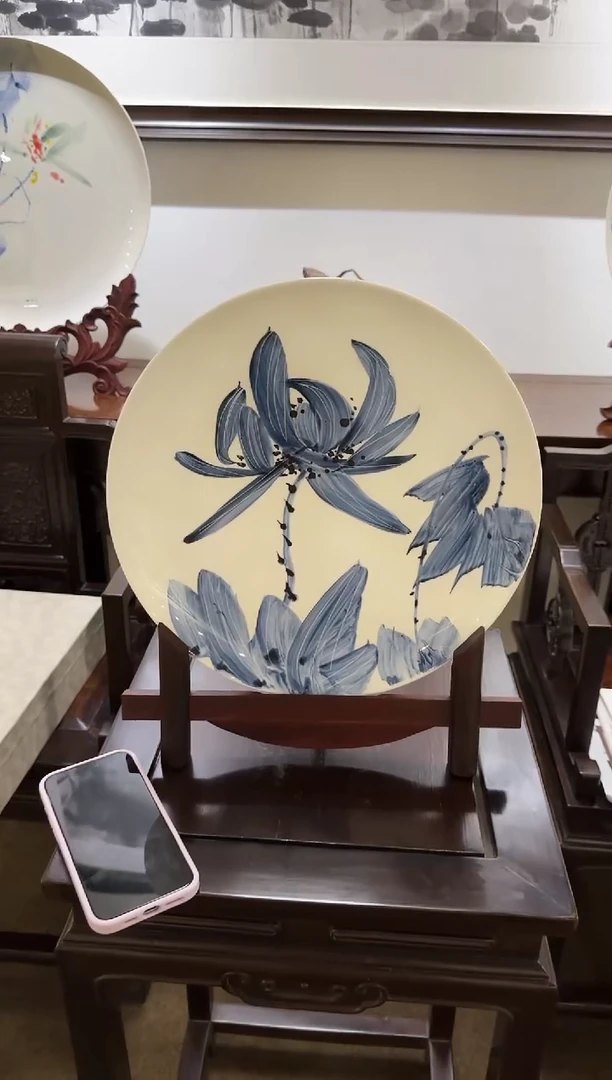 国画Z天津人美-翟旭东国画瓷盘