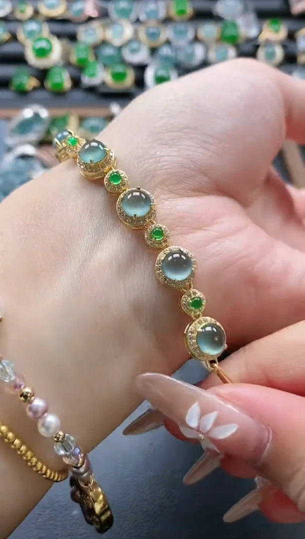 【闪购商品】翡翠戒指银S925镶嵌51511