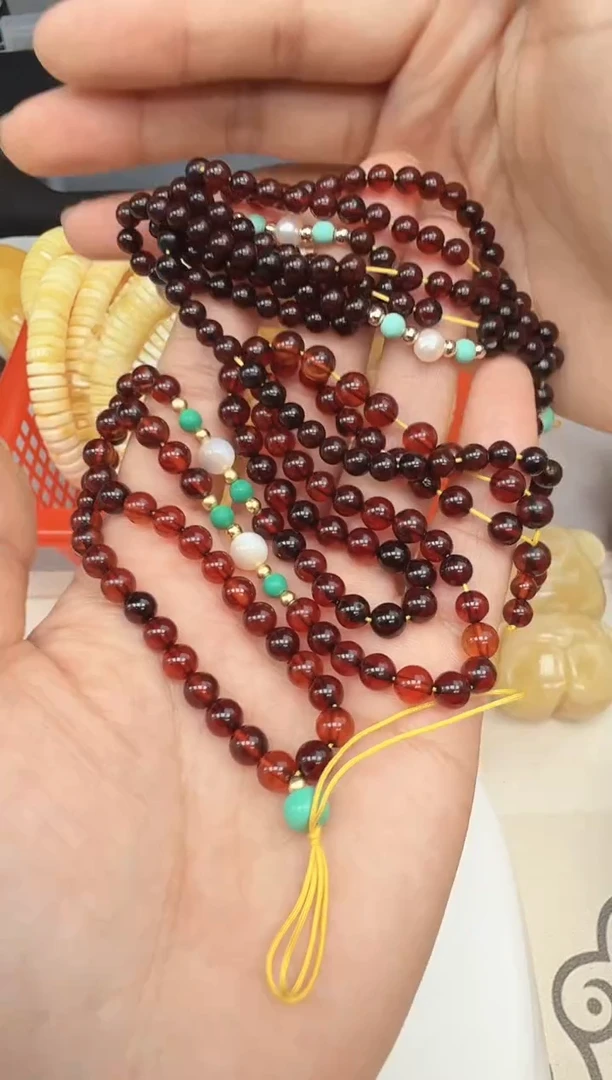 【闪购商品】琥珀裸石未镶嵌配链  多样性发一