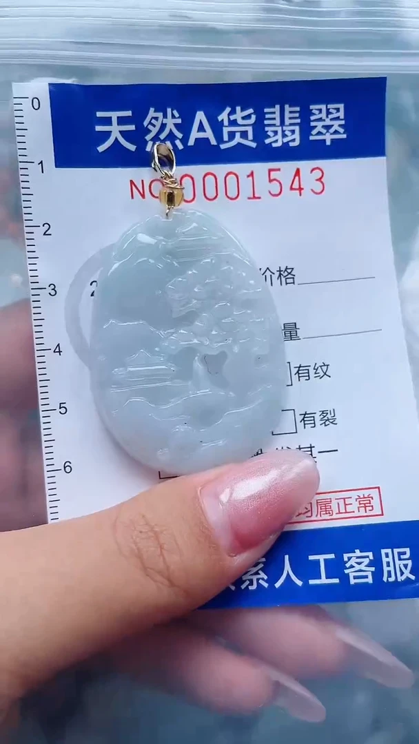 翡翠未镶嵌吊坠(不含链)1