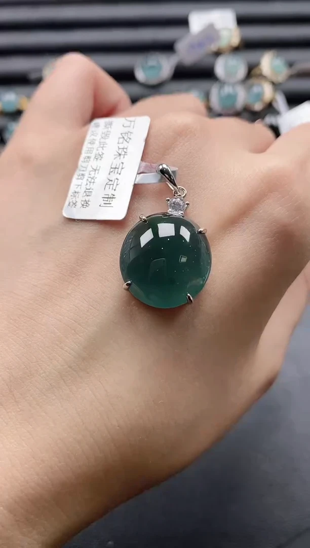 【闪购商品】翡翠戒指银S925镶嵌11111