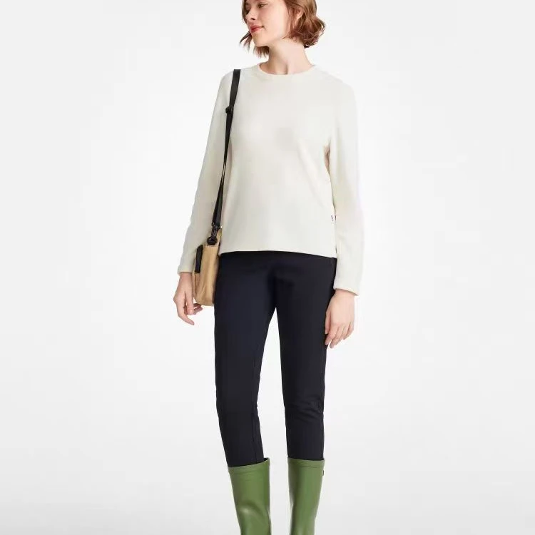 磨毛长袖卫衣弹力摇粒绒打底衫圆领户外女款女士加绒