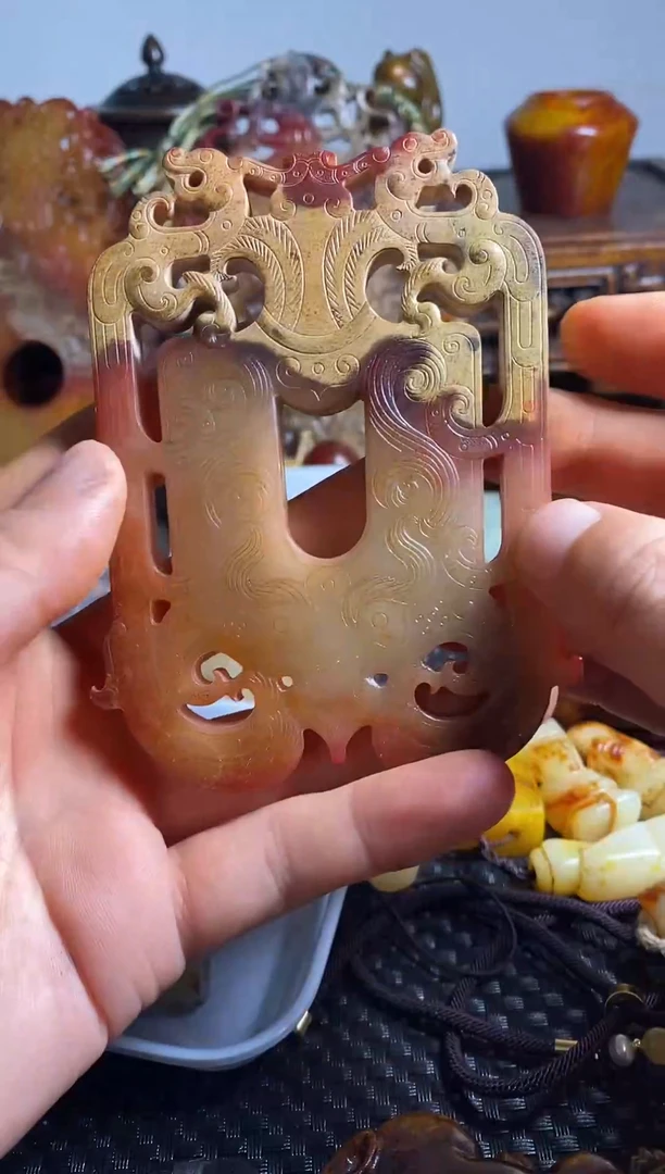 未镶嵌和田玉挂件老玉未镶嵌