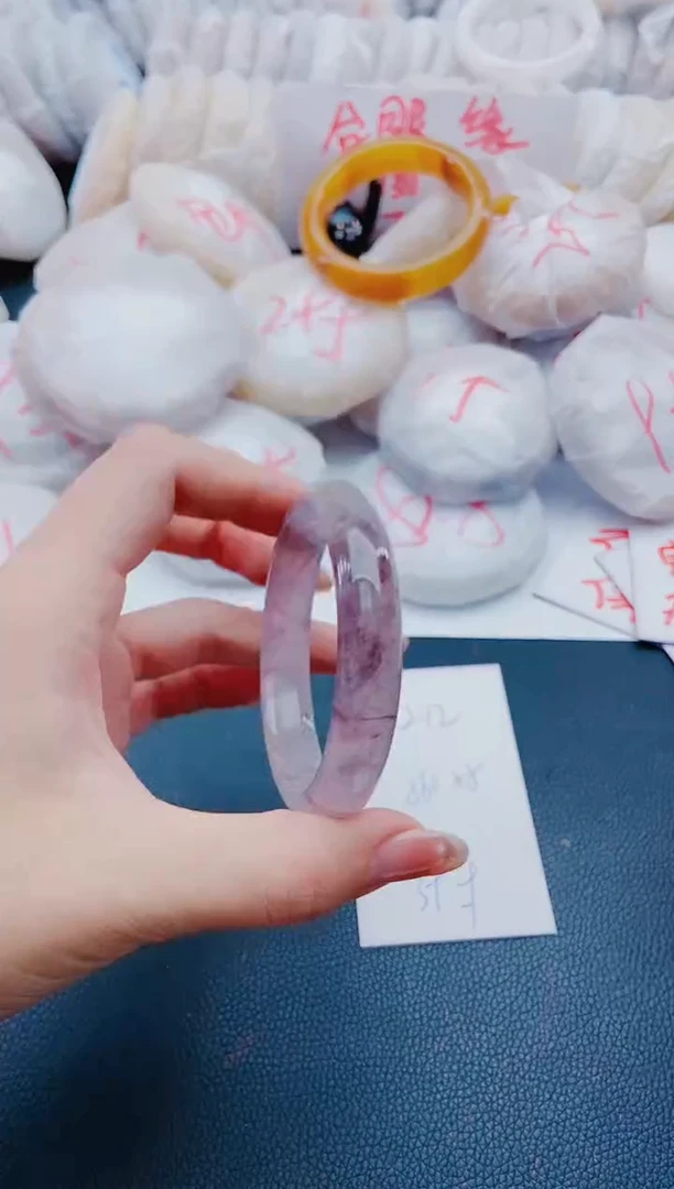 未镶嵌手镯石英质玉L12-56-57