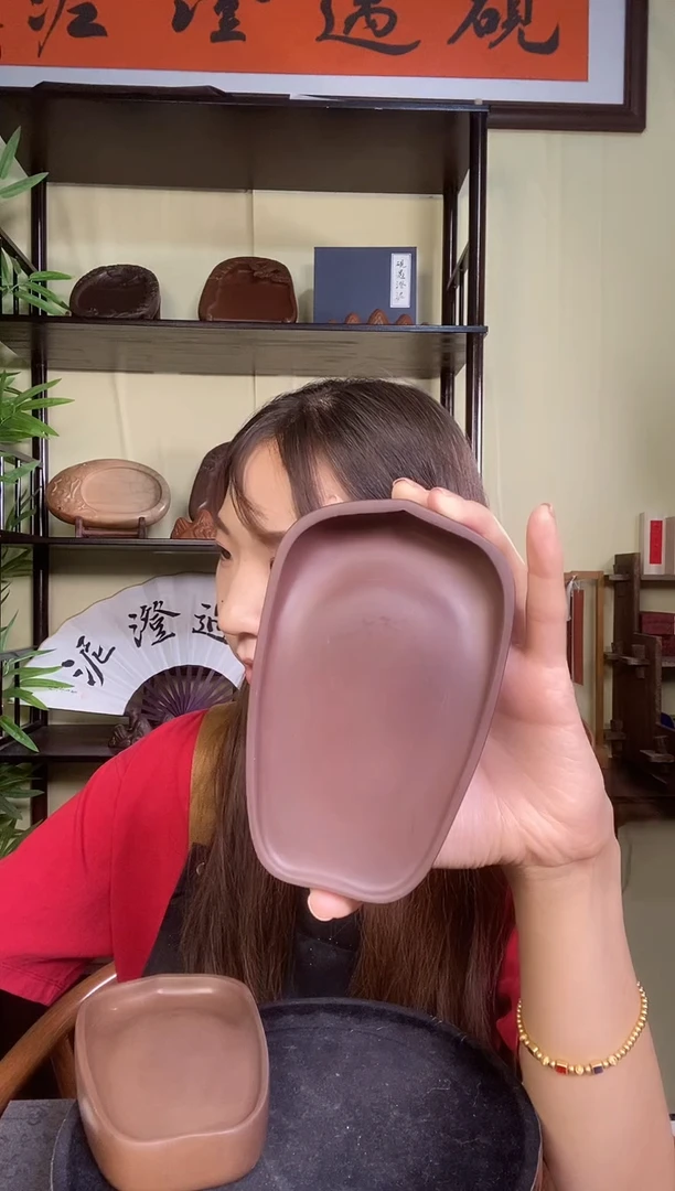 紫色莲瓣5寸澄泥