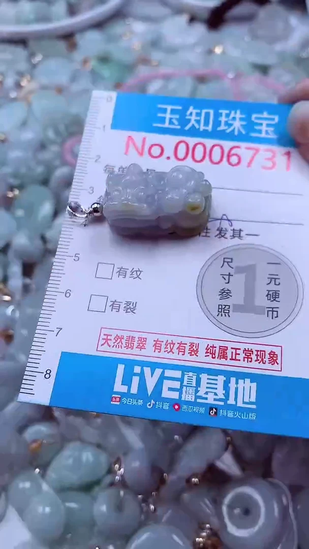 吊坠(不含链)未镶嵌翡翠6731