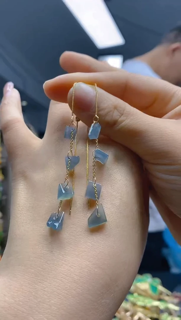 【闪购商品】翡翠耳饰合金197翡翠耳线