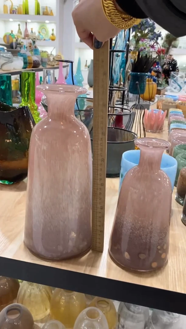 【闪购商品】琉璃慕忆家花瓶一对