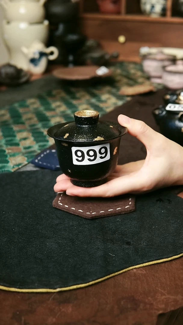 紫砂全手工系列-125毫升盖碗