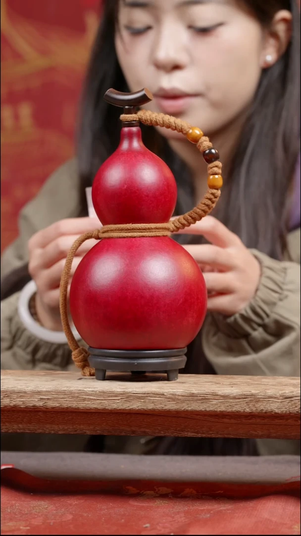 482号大漆真葫芦装热水装酒