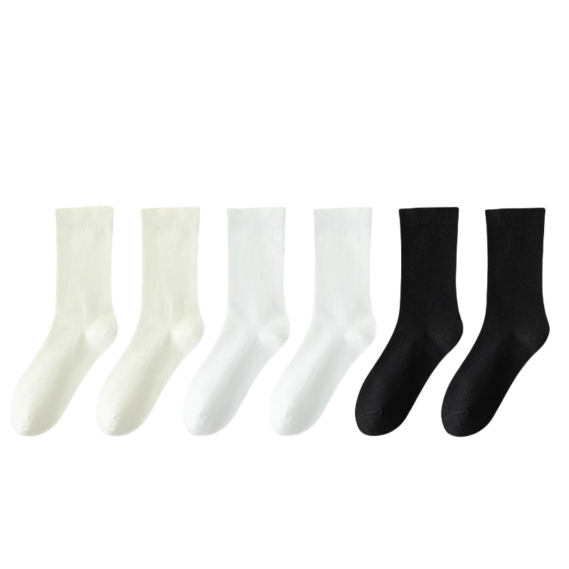 LOXKI洛克斯基纯棉中筒袜颜色随机