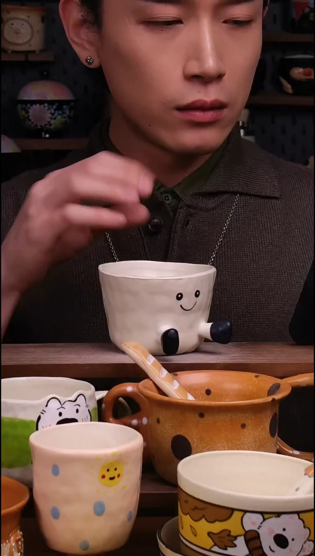 杯子景德镇可爱设计师款陶瓷