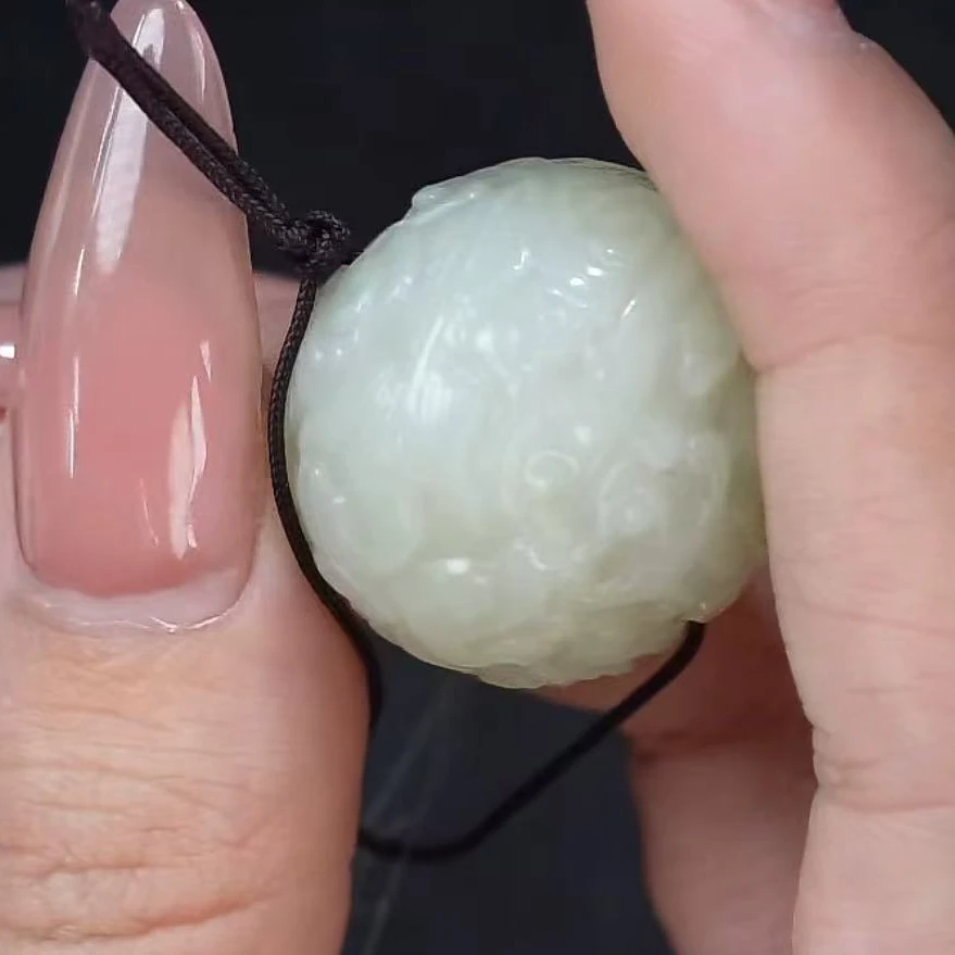 清代和田玉单珠1