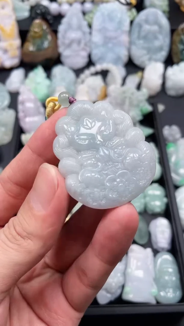 翡翠未镶嵌颈饰天然翡翠a货