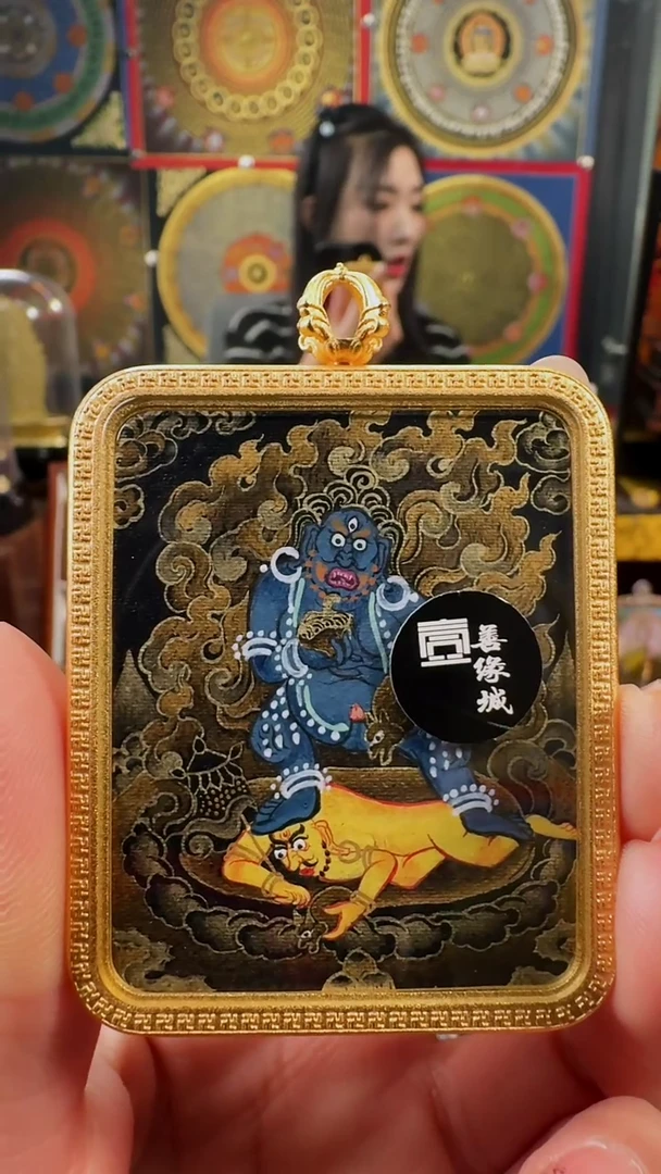 【闪购商品】吊坠壹善缘城手绘唐卡黑C