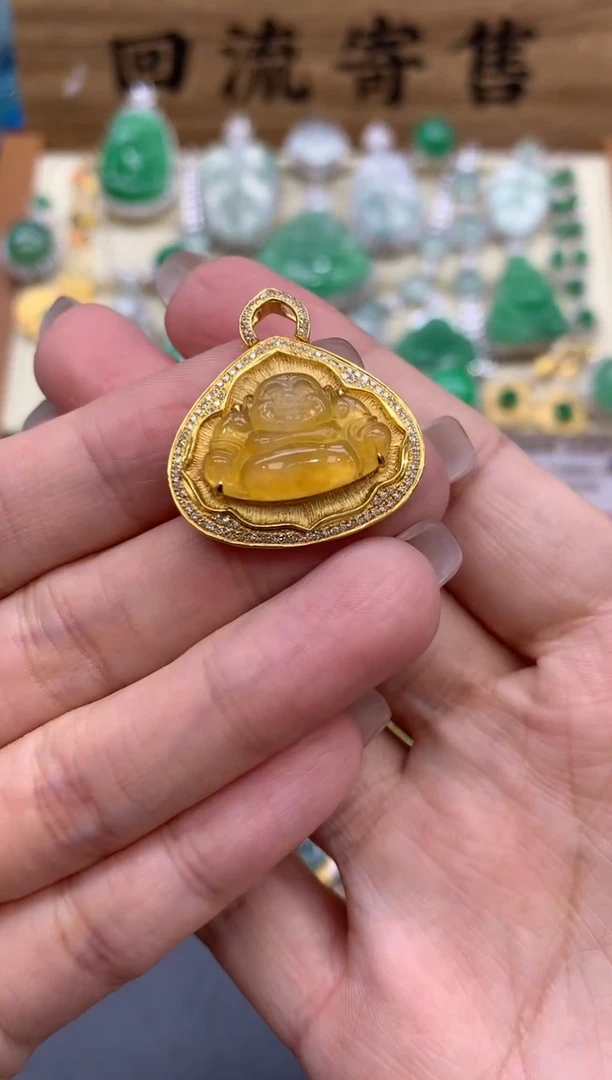 【闪购商品】翡翠颈饰18K金镶嵌488-中国好珍宝