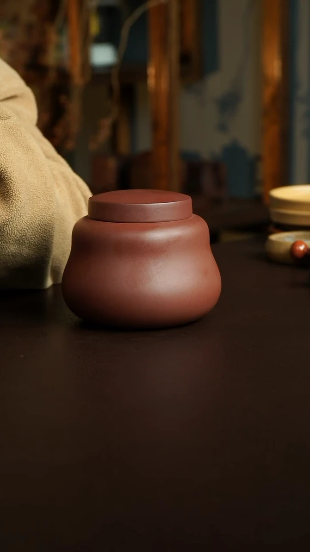 茶杯紫砂20号 茶叶罐150克 双12炸漏宜兴紫砂原矿作品