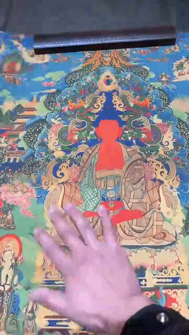 卷轴画【主播精品】高端卷轴画——唐卡051释迦摩尼
