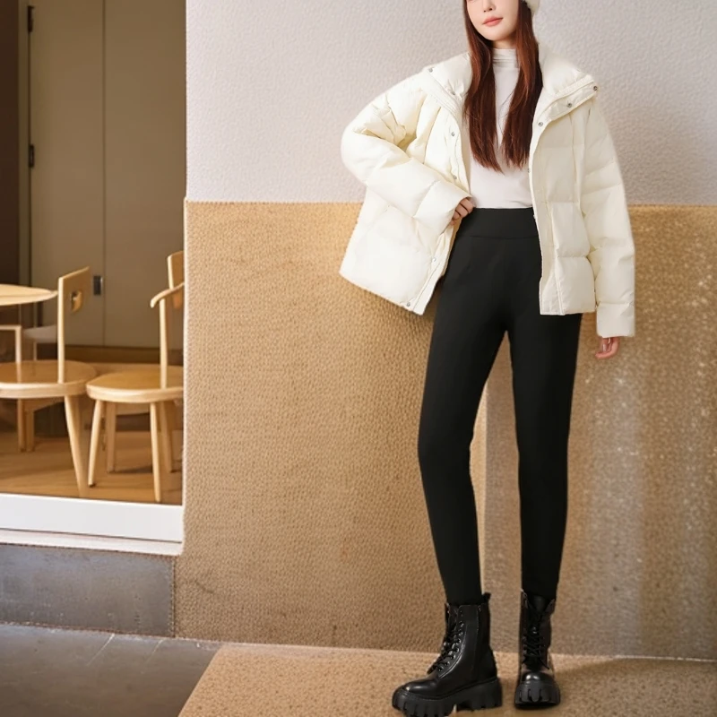 花花/8632-百搭款显瘦新升级风壳2.0大朵羽绒裤【严选】