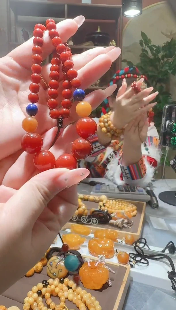 蜜蜡颈饰未镶嵌199天然蜜蜡珠宝奇石全都保真