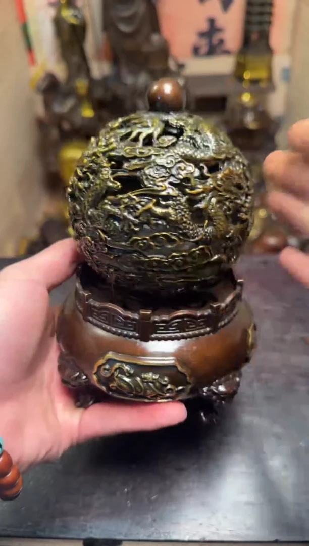 精品专属链接---【时来运转九龙镂空转运炉】