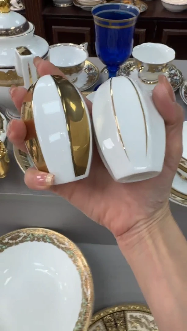 【闪购商品】瓷片盐壶1对福利款微瑕