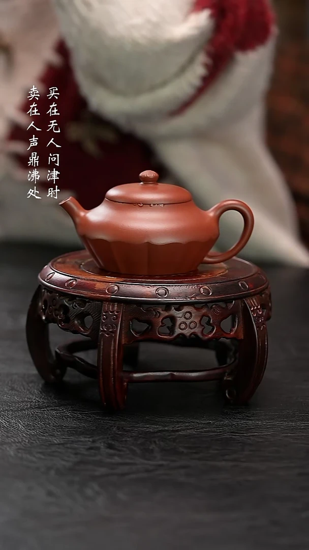 茶壶紫砂拾珍堂红皮龙裳合