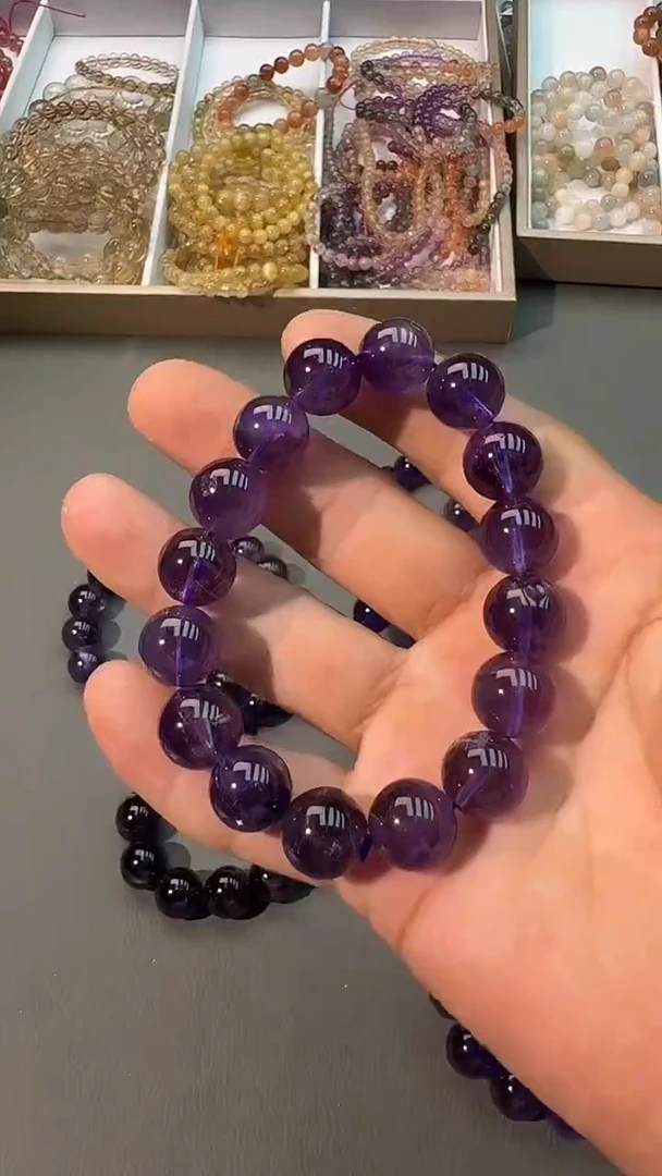 未镶嵌手串水晶SJ-263乌拉圭紫水晶