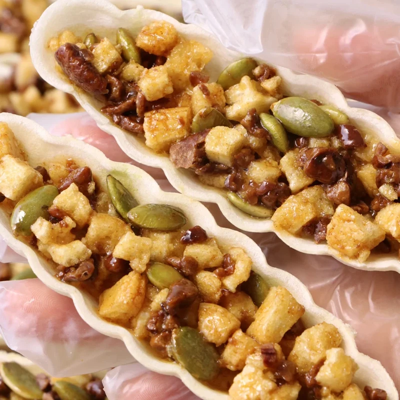 【家用商用】糯米船壳脆壳半成品焦糖杏仁烘焙点心材料儿童零食材