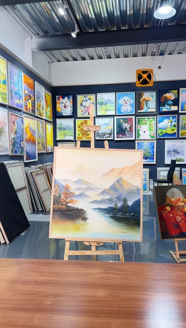 【闪购商品】油画62号 80*80 山水-手绘油画