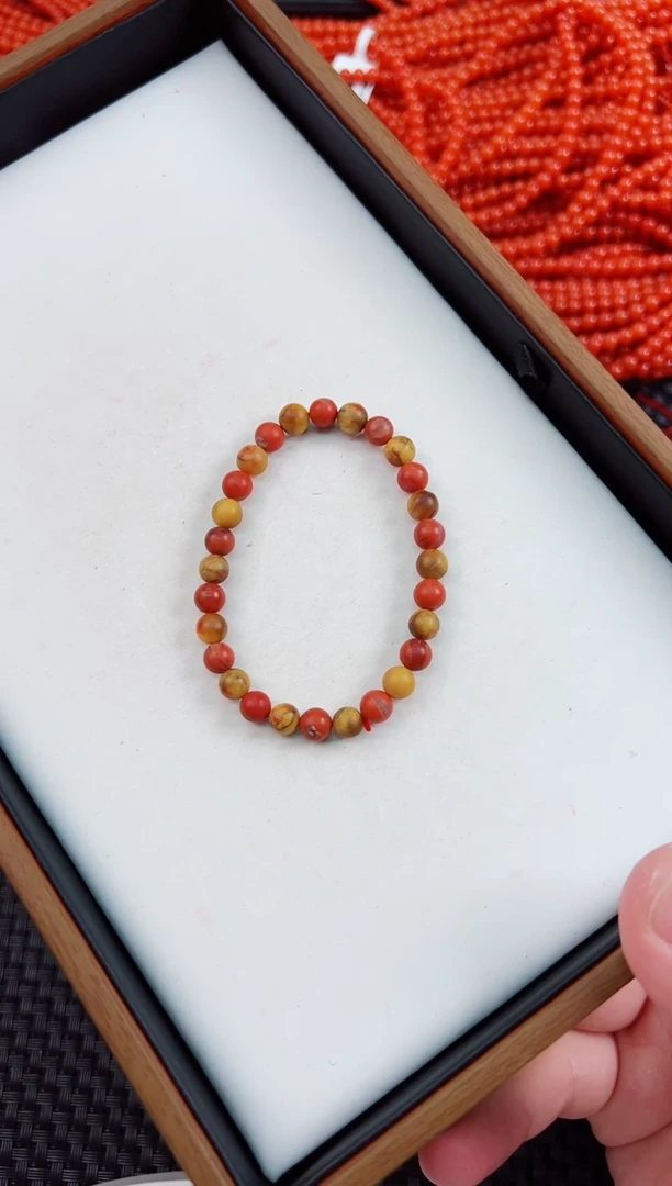 未镶嵌手串南红玛瑙包浆手串卡6+一条