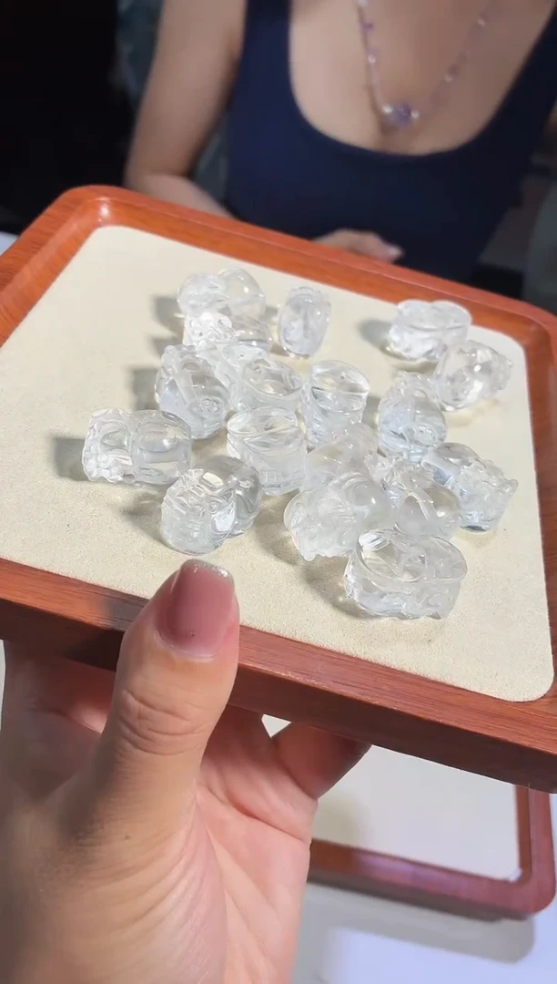 未镶嵌手链水晶白水晶貔貅设计款多样性发一
