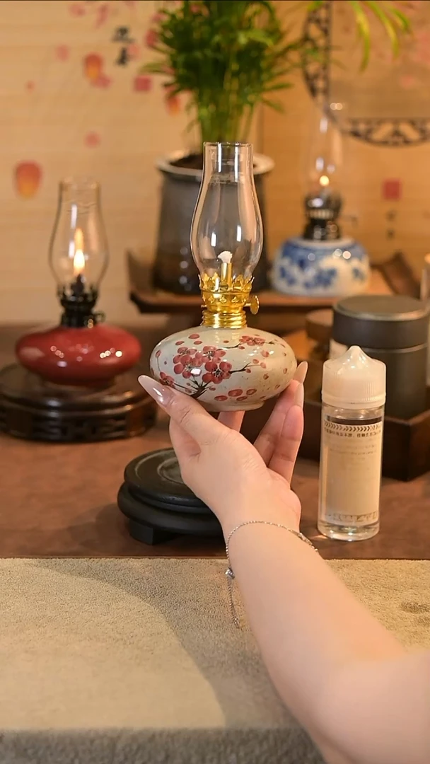 景德镇陶瓷油灯摆件