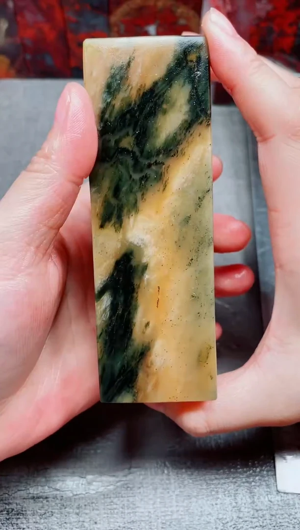 玉桂林鸡血玉素章--17