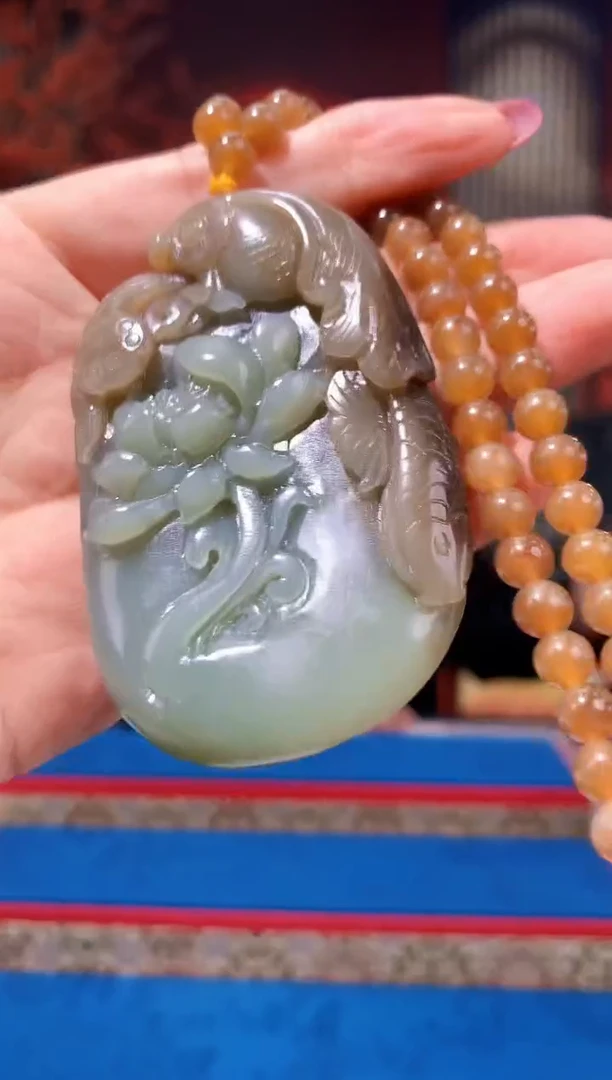 吊坠(不含链)未镶嵌和田玉玉出名师天然和田玉拍一发一